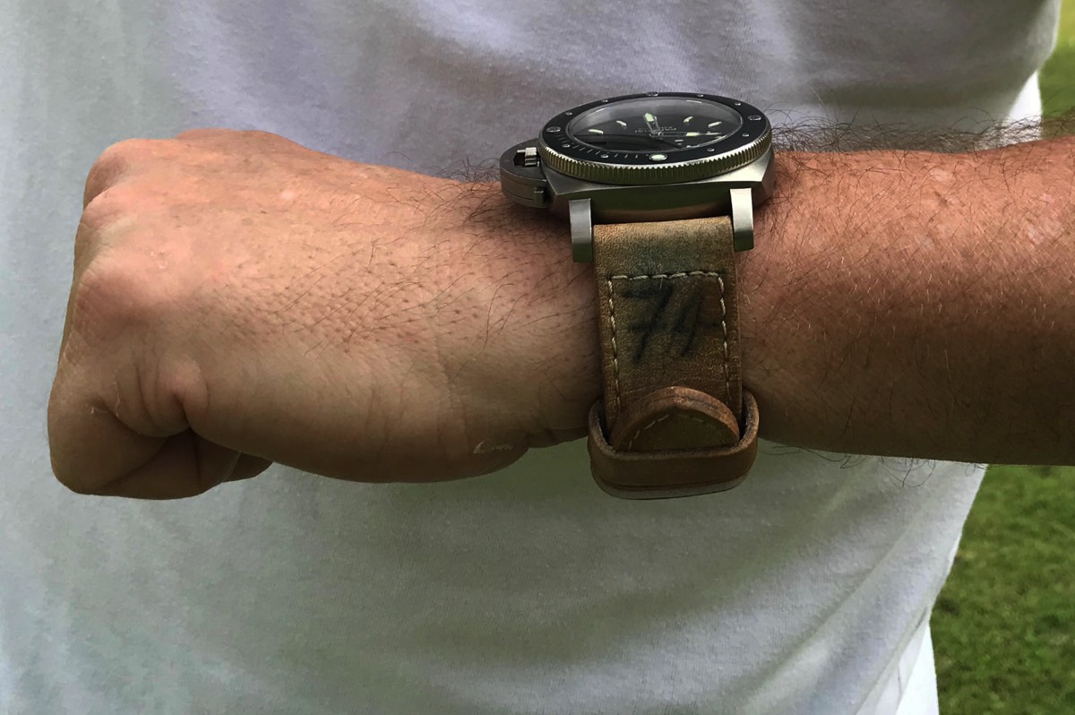 wrist shot on a PAM00389, long tail